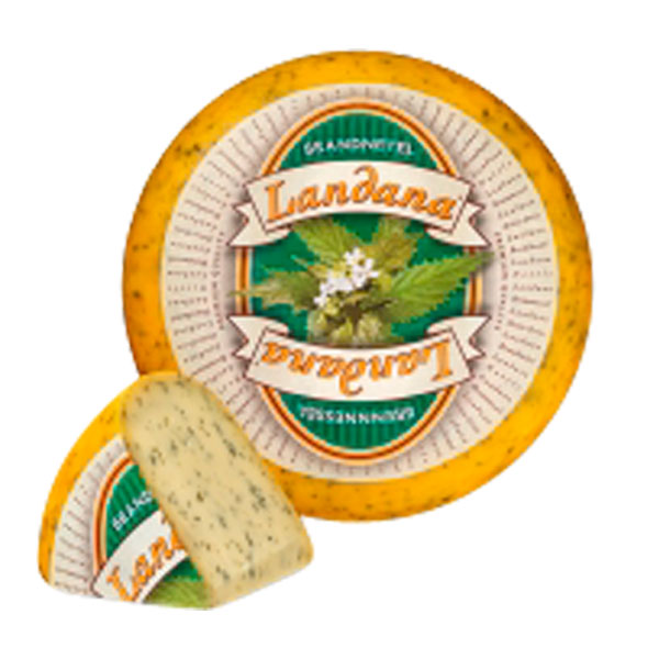 Gouda mit Brennessel Holland, 50 % Fett i.Tr.250gr
