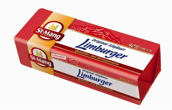 Limburger 40% Fett i. Tr. Deutscher Weichkäse aus dem Allgäu 500gr