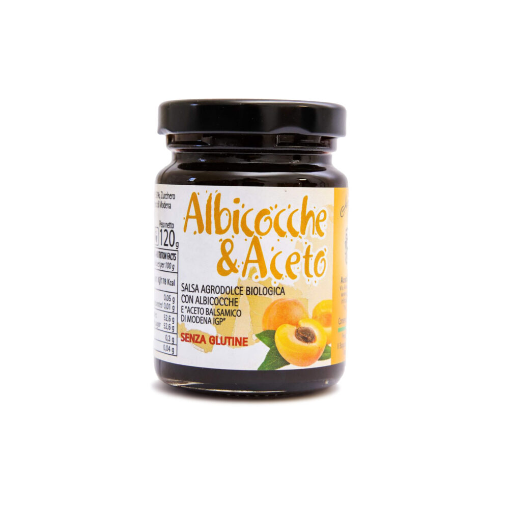 Bio-Aprikosensoße süß-sauer & Bio-Balsamico-Essig aus Modena I.G.P. 120gr